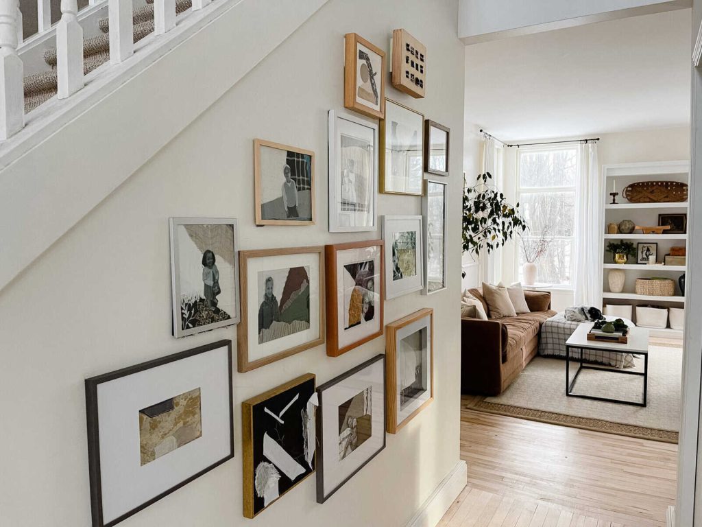 Wall Gallery on Stairway - Frames with Photos
